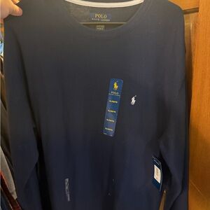 Ralph Lauren Men's Dark Blue Long Sleeve Shirt